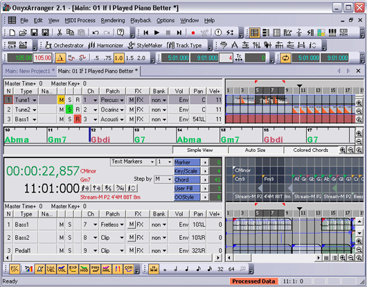 Onyx Arranger 2.1 Main Interface